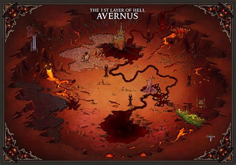 The 1st Layer of Hell: Avernus : dndmaps