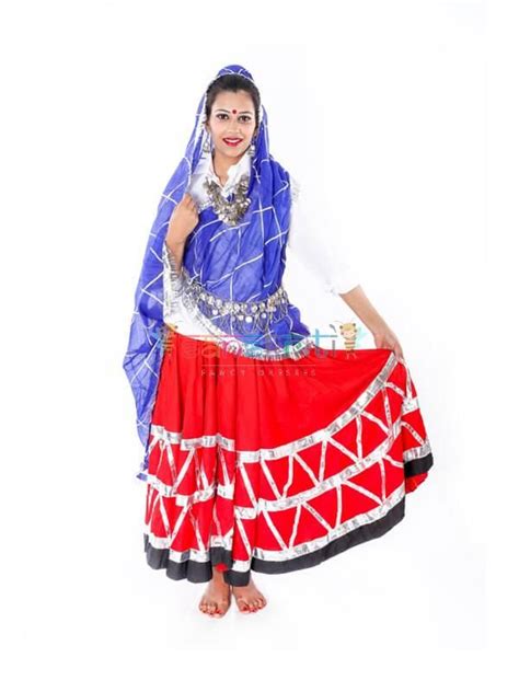 Buy online fabulous patterns of Haryanvi Dance Lehenga Dress Red for ...