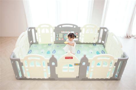 DWINGULER Castle Playpen - Grey – playmatusa.com