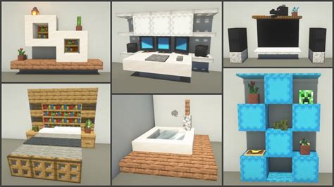 Minecraft: 30+ Living Room Design Ideas - YouTube