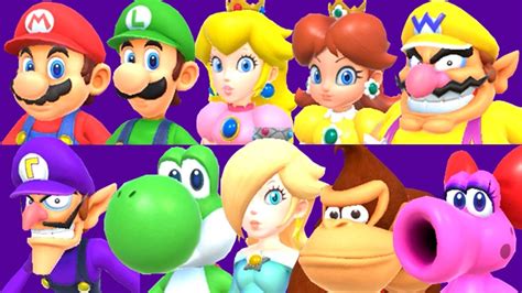 Mario Party Superstars - All Characters - YouTube