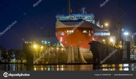 Sea passenger ferry in the repair yard,photo in high resolution – Stock ...