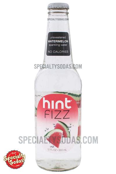 Hint Fizz Watermelon Sparkling Water 12oz Glass Bottle – Specialty Sodas