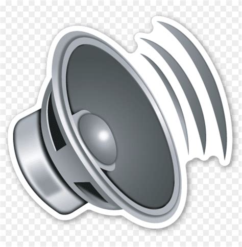 Free download | HD PNG speaker with three sound waves sound emoji PNG ...