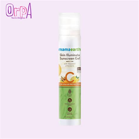 Mamaearth Skin Illuminate Sunscreen Gel - 50g - Orpa