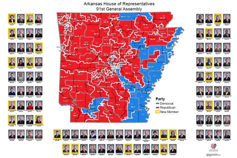 House of Representatives District Map (91st General Assembly: 2016 ...