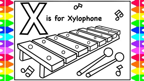 Effortfulg: Xylophone Coloring Pages