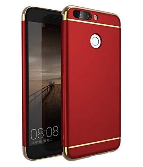 OPPO A5s Plain Cases ClickAway - Red 3 IN 1 Back Cover - Plain Back ...