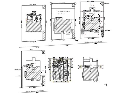 Architecture Villa Floor And Site Plan DWG File - Cadbull