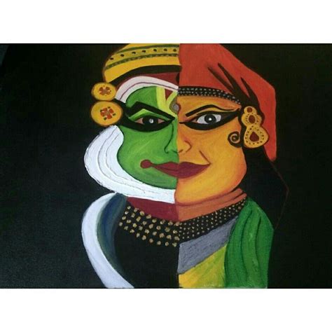 Aggregate 136+ kathakali half face drawing best - seven.edu.vn