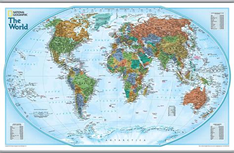 National Geographic World Explorer Map (Hanging bars)