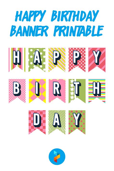 10 Best Happy Birthday Banner Printable PDF for Free at Printablee