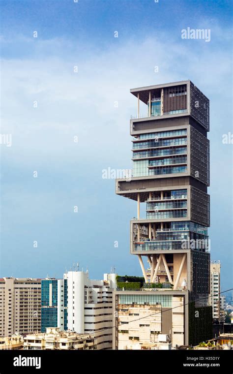 Antilia (Ambani building), the world's most expensive private home (to ...