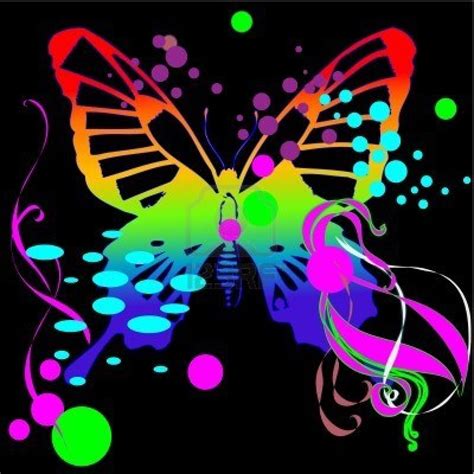 Neon Butterfly Wallpaper - WallpaperSafari