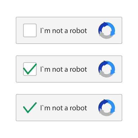 Premium Vector | I am not a robot, captcha.