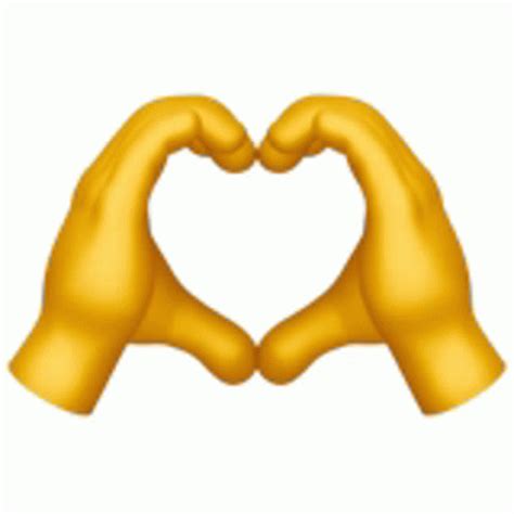 Heart Hands Emoji Sticker - Heart Hands Emoji - Discover & Share GIFs