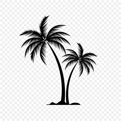 Palm Tree Trees Vector Art PNG, Palm Tree Silhouette Vector, Palm, Tree ...