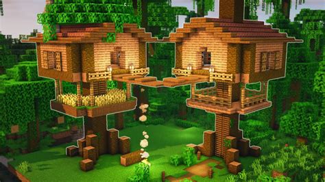 Minecraft Jungle Tree House Tutorial | Easy How To Build - YouTube