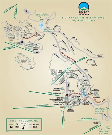 bigsky-village-map – 11 U.S. West Mountain Collective Ski Resorts