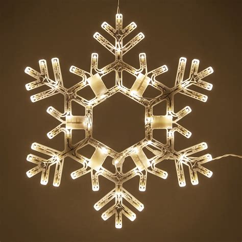 LED Folding Snowflake, Warm White Lights - Yard Envy