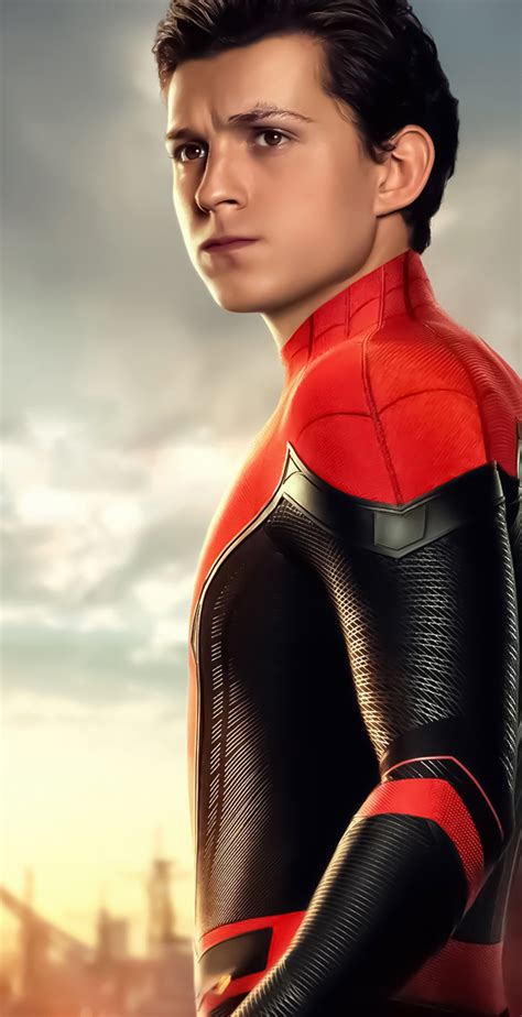 1312x2560 Tom Holland Spider Man Far From Home Poster 1312x2560 ...