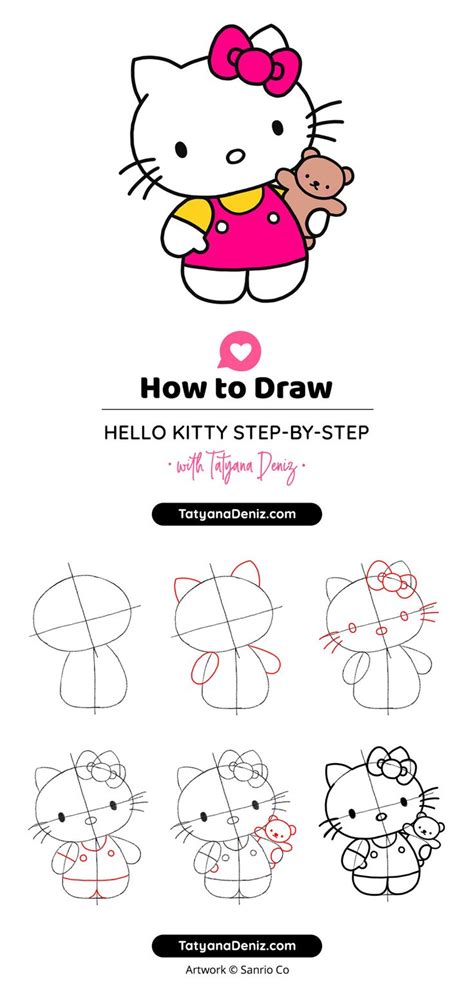 How to Draw Hello Kitty Step-by-Step