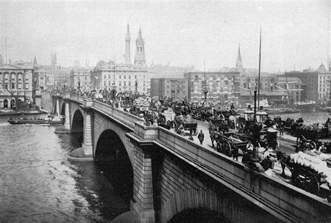 London Bridge - England 1890 Photo Photograph by Antique Engravings