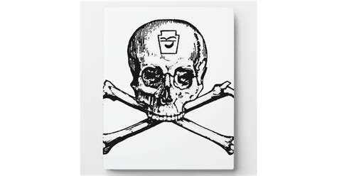 Skull and Bones - Secret Society Photo Plaque | Zazzle