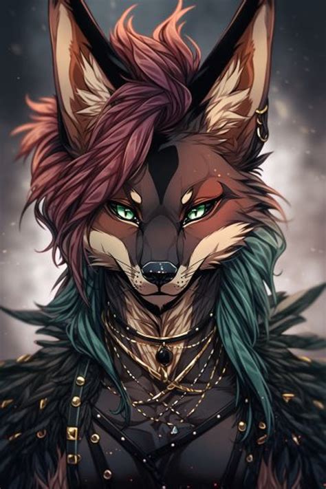 a very detailed and realistic image of a jackal furr...