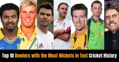 Top 10 Bowlers with the Most Wickets in Test Cricket History