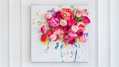 3-D Floral Canvas Wall Art | Martha Stewart