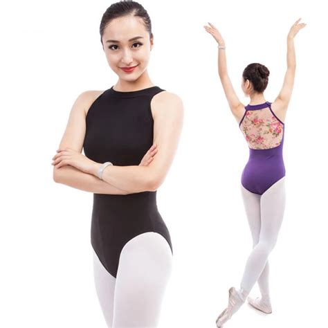 ballet woman halter ballet leotard printing leotard for adult ballet ...