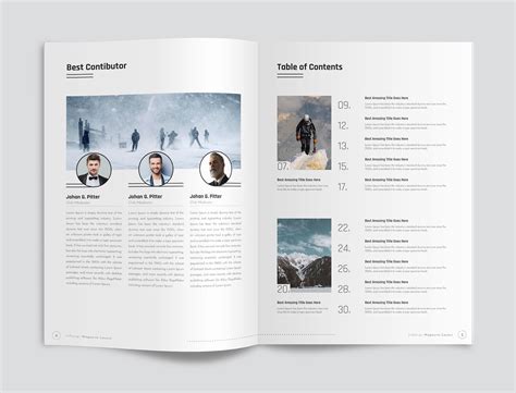 Minimalist Magazine Layout :: Behance