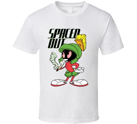 Spaced Out Marvin The Martian Smoking Weed Pot Stoner Retro Cartoon ...