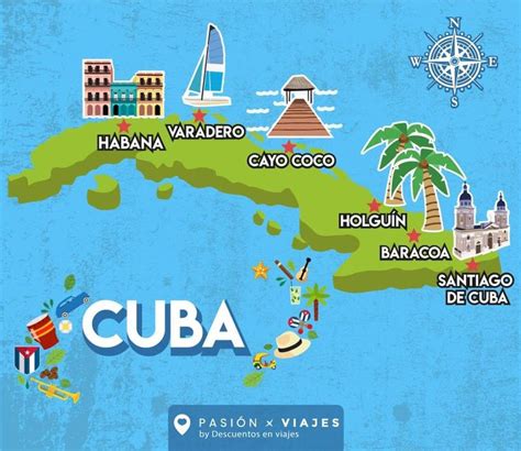 Mapa Turístico Cuba | Cuba culture, Cuba art, Cuba travel