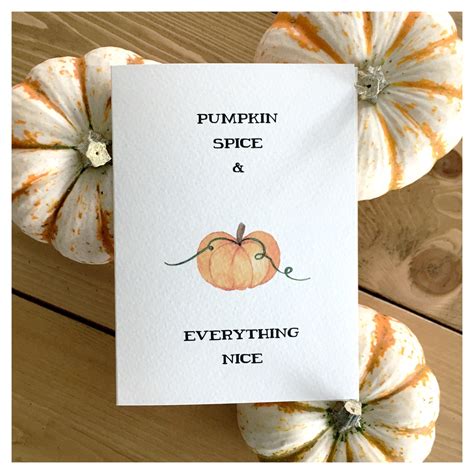 Pumpkin Card // pumpkin spice, pumpkin patch, thanksgiving card ...