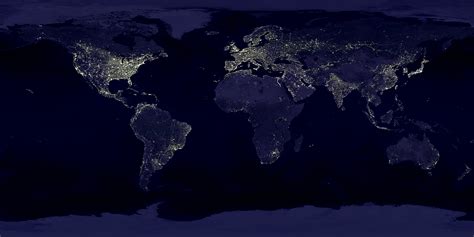 Satalite Map Of The World - Map