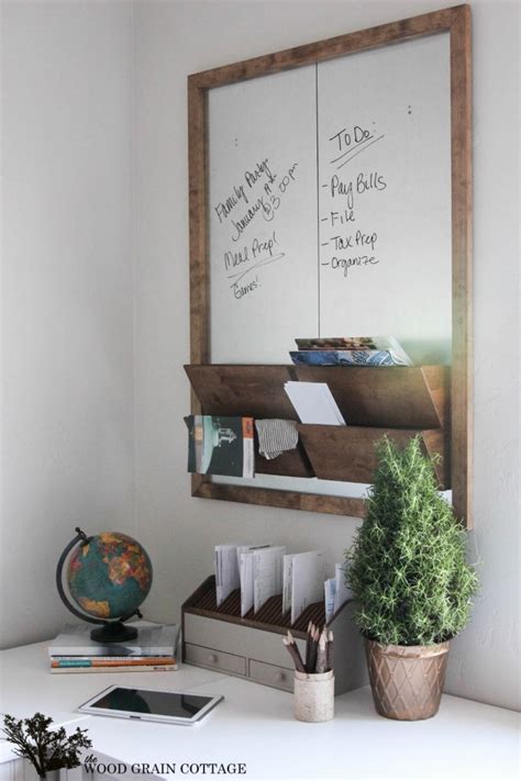 Diy Office Wall Organizer Message Center Tutorial - Fox Hollow Cottage