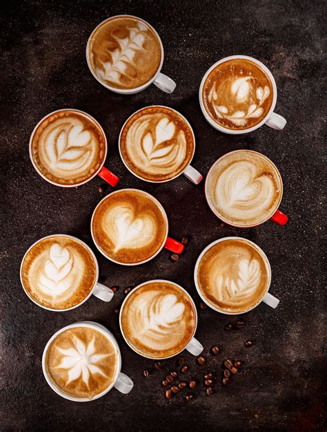 Coffee latte art set | High-Quality Food Images ~ Creative Market