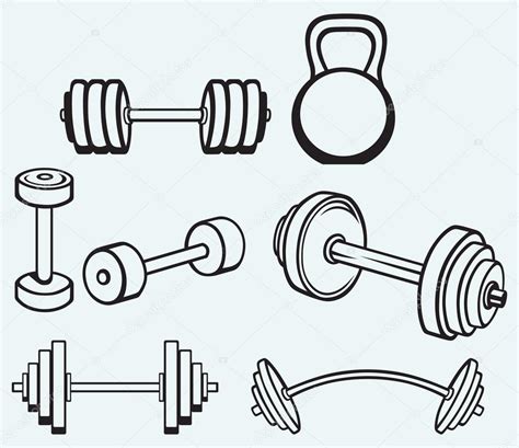 Dumbbell Cartoon Drawing Dumbbells Clipart Body Building Dumbbells ...