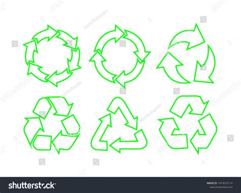 Recycle Vector Icons Vector Symbol Recycling Stock Vector (Royalty Free ...