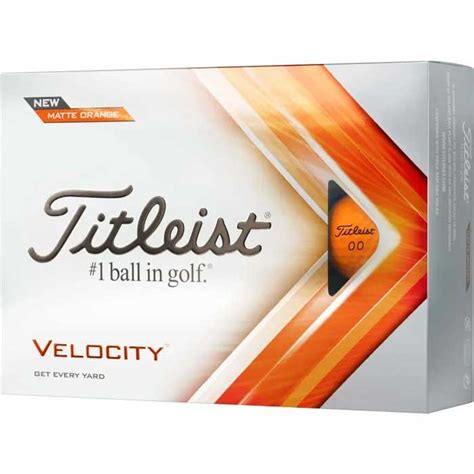 Titleist Velocity Golf Balls - Orange - Dallas Golf Company