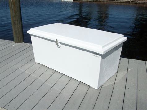 Fiberglass Dock Box - 51"L x 27"W x 24"H – Marine Fiberglass Direct