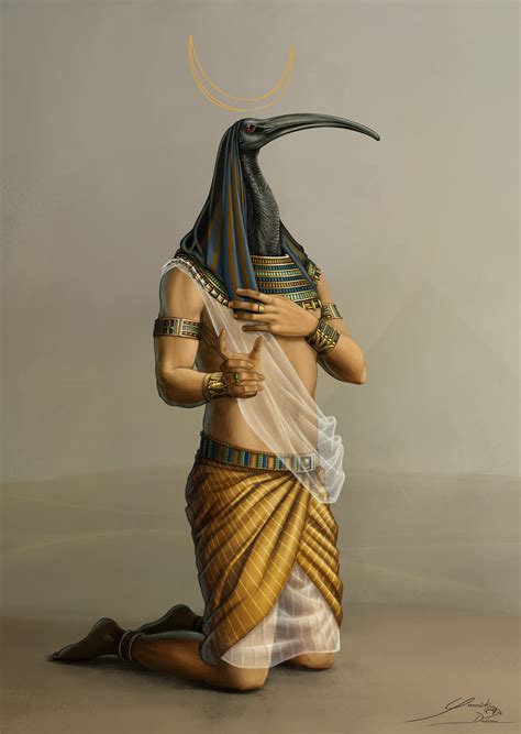 ArtStation - Thoth, Ancient Egyptian God of Knowledge