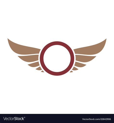 Wings logo design Royalty Free Vector Image - VectorStock