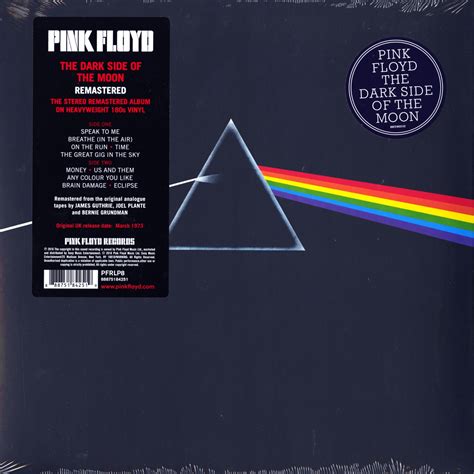 Pink Floyd - The Dark Side Of The Moon - Remastered, 180 Gram, Vinyl ...