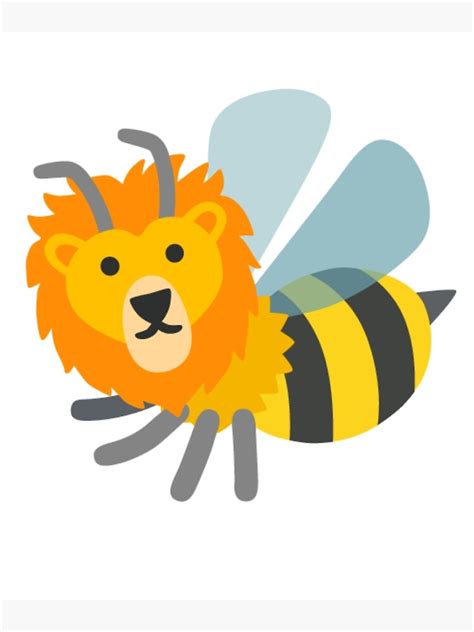 "Lion Bee" Poster for Sale by Jkl80 | Redbubble