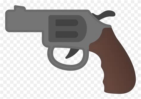 X 1024 1 Gun Emoji, Weapon, Weaponry, Handgun HD PNG Download - FlyClipart