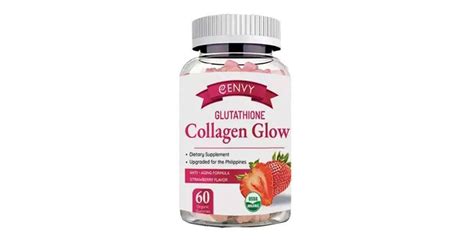 ENVY Glutathione Collagen Glow Anti-Aging Formula Strawberry Flavor ...