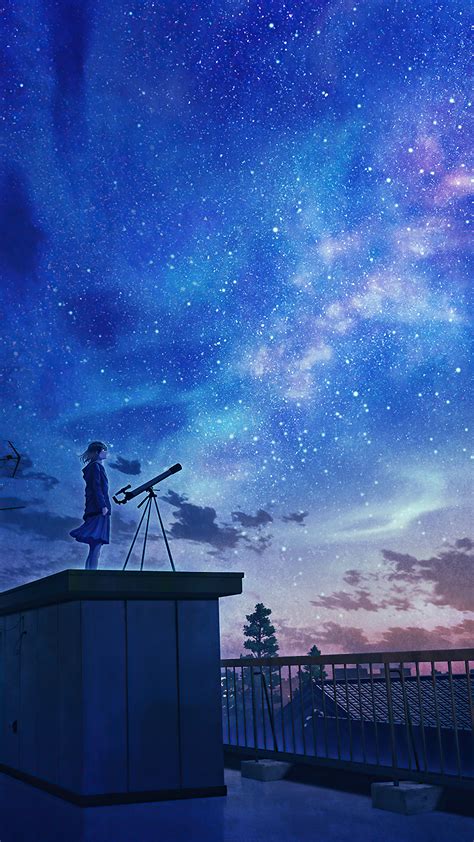 Night Sky Scenery Anime Wallpaper - Anime Wallpaper HD